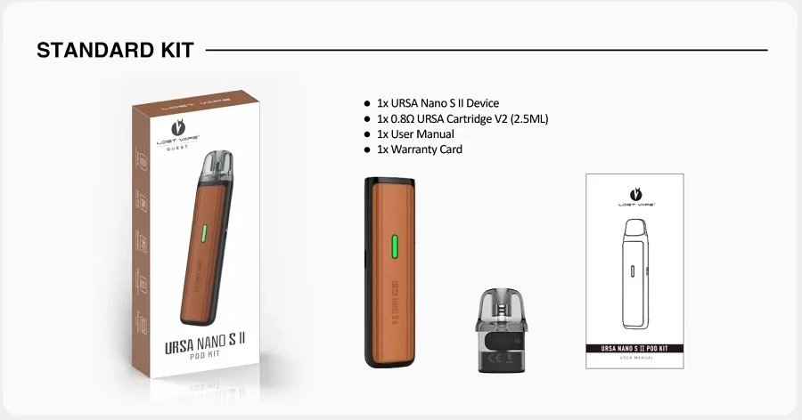 Uwell Ursa Nano S2 obsah balenia